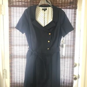 💐Classic Navy Wrap Dress 💐